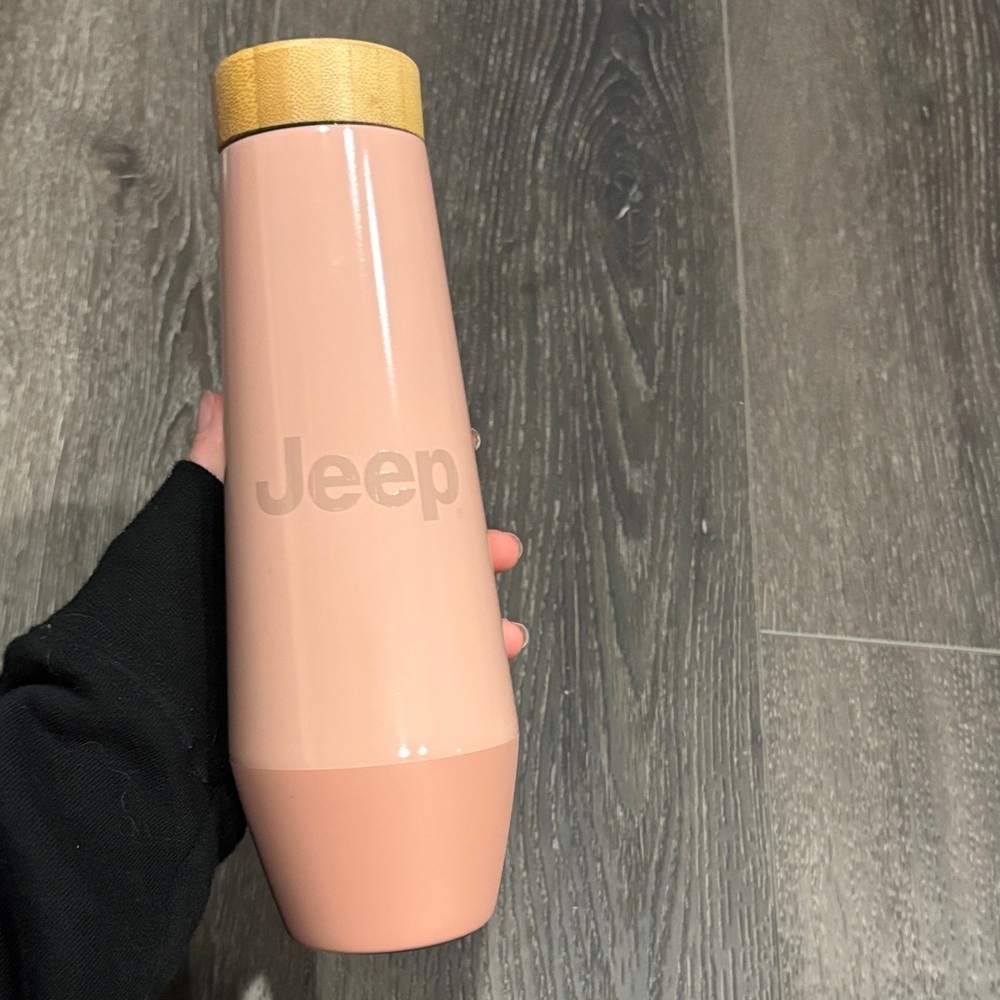 Jeep Blush Pink Tumbler with Bamboo Lid